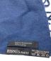 HERMES (エルメス) カシミヤブレンドマフラー ネイビー：9000円