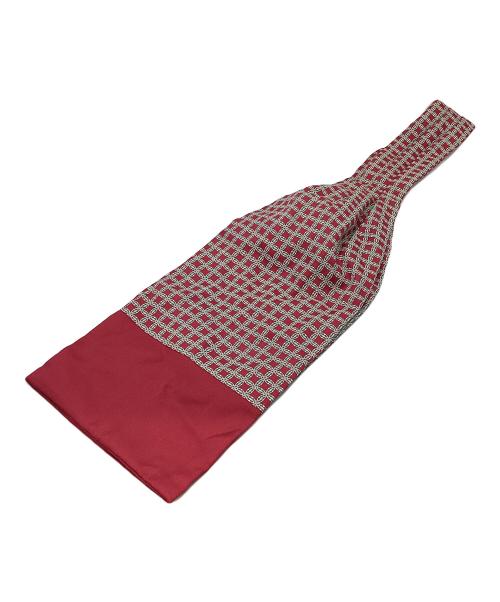 HERMES（エルメス）HERMES (エルメス) 総柄シルクスカーフ レッドの古着・服飾アイテム