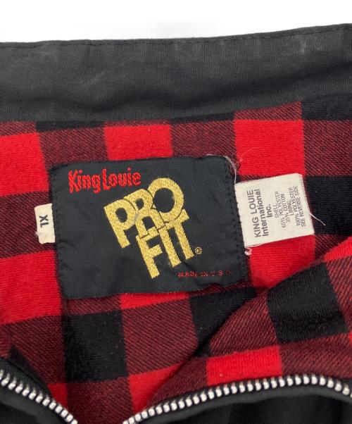 KING LOUIE（キングルイ）KING LOUIE (キングルイ) ブルゾン　フーリースジャケット ブラック サイズ:XLの古着・服飾アイテム