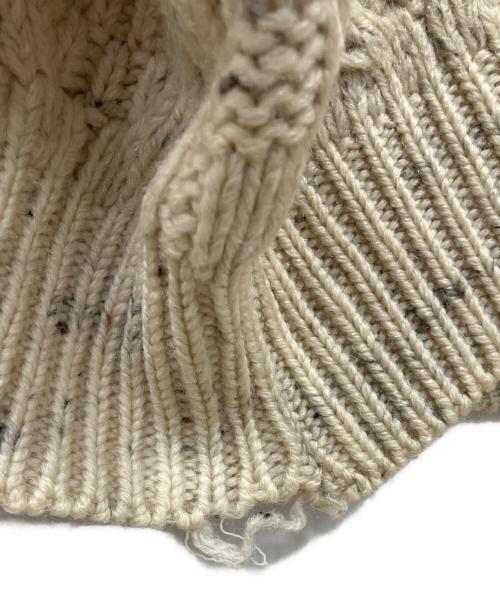 ARAN CRAFTS IRELAND（アラン・クラフト・アイルランド）ARAN CRAFTS IRELAND (アラン・クラフト・アイルランド) ウールニット アイボリー サイズ:Lの古着・服飾アイテム