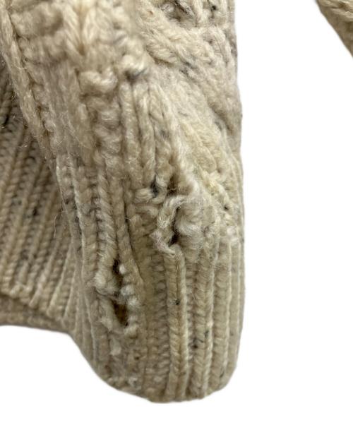 ARAN CRAFTS IRELAND（アラン・クラフト・アイルランド）ARAN CRAFTS IRELAND (アラン・クラフト・アイルランド) ウールニット アイボリー サイズ:Lの古着・服飾アイテム