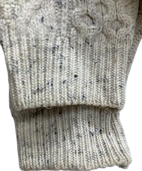 ARAN CRAFTS IRELAND（アラン・クラフト・アイルランド）ARAN CRAFTS IRELAND (アラン・クラフト・アイルランド) ウールニット アイボリー サイズ:Lの古着・服飾アイテム