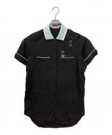 FRED PERRY（フレッドペリー）の古着「Amy Winehouse Bowling Shirt Dress」｜ブラック