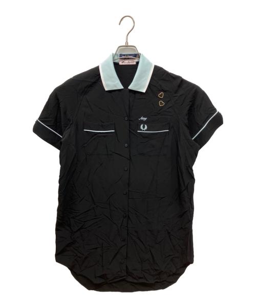 FRED PERRY（フレッドペリー）FRED PERRY (フレッドペリー) Amy Winehouse Bowling Shirt Dress ブラック サイズ:UK10の古着・服飾アイテム
