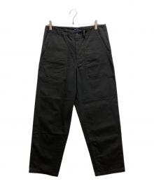 FRED PERRY（フレッドペリー）の古着「Herringbone Utility Trousers　ヘリンボーンユーティリティトラウザーズ　パンツ」｜ブラック