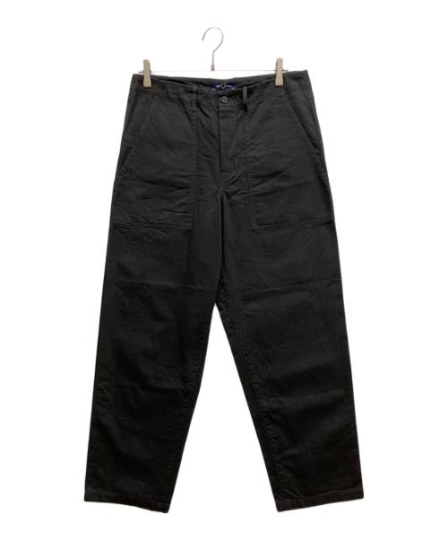 FRED PERRY（フレッドペリー）FRED PERRY (フレッドペリー) Herringbone Utility Trousers　ヘリンボーンユーティリティトラウザーズ　パンツ ブラック サイズ:81cm (W32)の古着・服飾アイテム