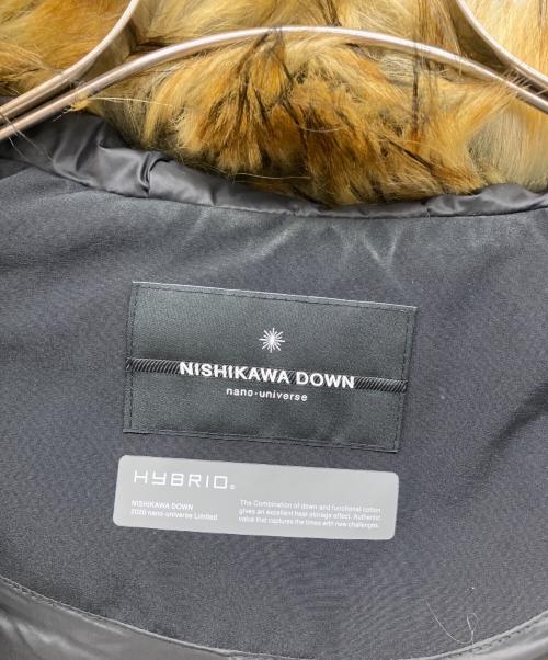 nano・universe（ナノ・ユニバース）nano・universe (ナノ・ユニバース) 西川ダウン［HYBRID］ EASTアークティック　ダウンジャケット ブラック サイズ:Mの古着・服飾アイテム