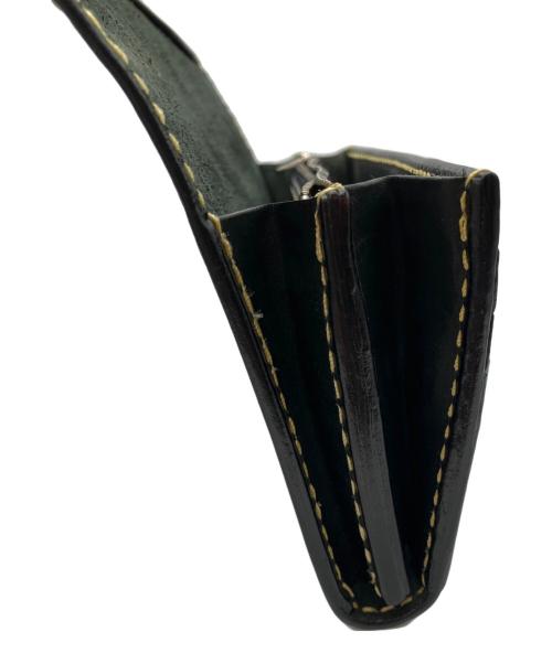 saad（サード）saad (サード) レザーロングウォレット　長財布 ブラックの古着・服飾アイテム