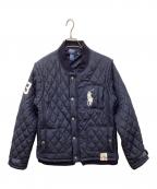 POLO RALPH LAURENポロ・ラルフローレン）の古着「ビッグポニー刺繍　キルティングジャケット　中綿」｜ネイビー