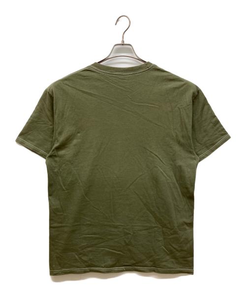 stussy（ステューシー）stussy (ステューシー) 00s フォト グラフィック クルーネック 半袖 Tシャツ　EVERYONE WANTS TO BE カーキ サイズ:Lの古着・服飾アイテム