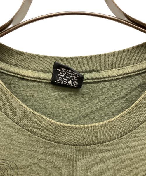 stussy（ステューシー）stussy (ステューシー) 00s フォト グラフィック クルーネック 半袖 Tシャツ　EVERYONE WANTS TO BE カーキ サイズ:Lの古着・服飾アイテム