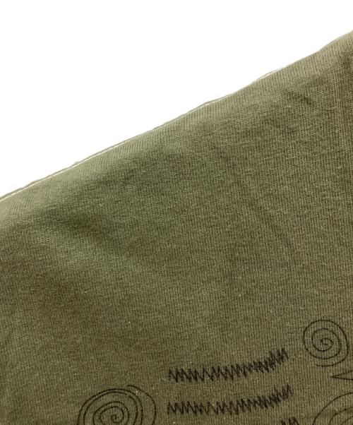 stussy（ステューシー）stussy (ステューシー) 00s フォト グラフィック クルーネック 半袖 Tシャツ　EVERYONE WANTS TO BE カーキ サイズ:Lの古着・服飾アイテム