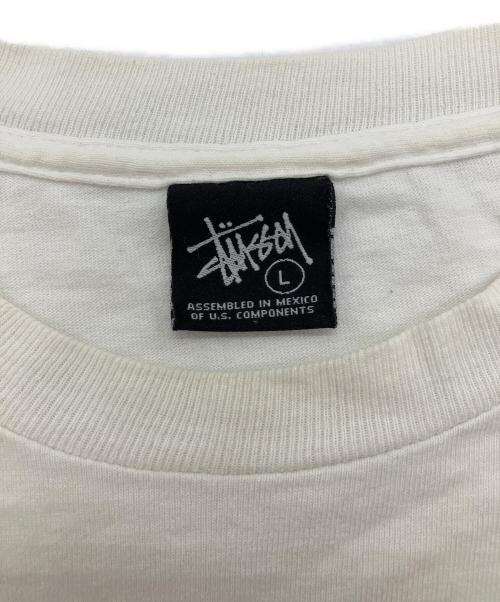 stussy（ステューシー）stussy (ステューシー) Lookin 4 The Perfect Beat TEE　プリントTシャツ　 40周年記念 ホワイト サイズ:Lの古着・服飾アイテム