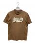 stussy（ステューシー）の古着「ロゴTシャツ」｜ブラウン