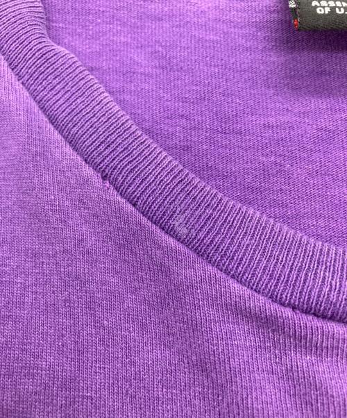 stussy（ステューシー）stussy (ステューシー) プリントTシャツ パープル サイズ:Lの古着・服飾アイテム