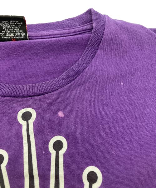 stussy（ステューシー）stussy (ステューシー) プリントTシャツ パープル サイズ:Lの古着・服飾アイテム