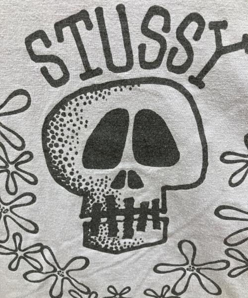 stussy（ステューシー）stussy (ステューシー) プリントTシャツ グレー サイズ:Lの古着・服飾アイテム