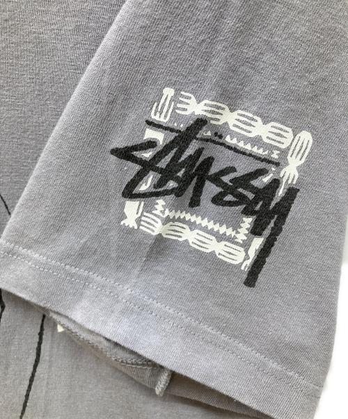 stussy（ステューシー）stussy (ステューシー) プリントTシャツ グレー サイズ:Lの古着・服飾アイテム