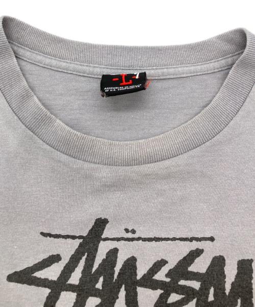 stussy（ステューシー）stussy (ステューシー) プリントTシャツ グレー サイズ:Lの古着・服飾アイテム