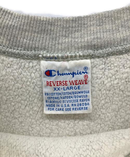 Champion REVERSE WEAVE（チャンピオン リバース ウィーブ）Champion REVERSE WEAVE (チャンピオン リバース ウィーブ) リバースウィーブスウェット グレー サイズ:XXLの古着・服飾アイテム