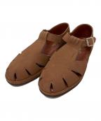 Tricker'sトリッカーズ）の古着「LEWES スエードグルカサンダル」｜ブラウン