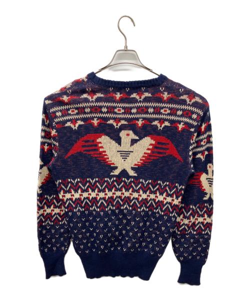 POLO RALPH LAUREN（ポロ・ラルフローレン）POLO RALPH LAUREN (ポロ・ラルフローレン)  バーズアイ ンダーバード　コットンリネンニット ネイビー サイズ:Mの古着・服飾アイテム