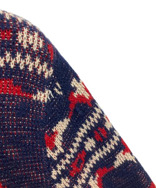 POLO RALPH LAUREN（ポロ・ラルフローレン）POLO RALPH LAUREN (ポロ・ラルフローレン)  バーズアイ ンダーバード　コットンリネンニット ネイビー サイズ:Mの古着・服飾アイテム