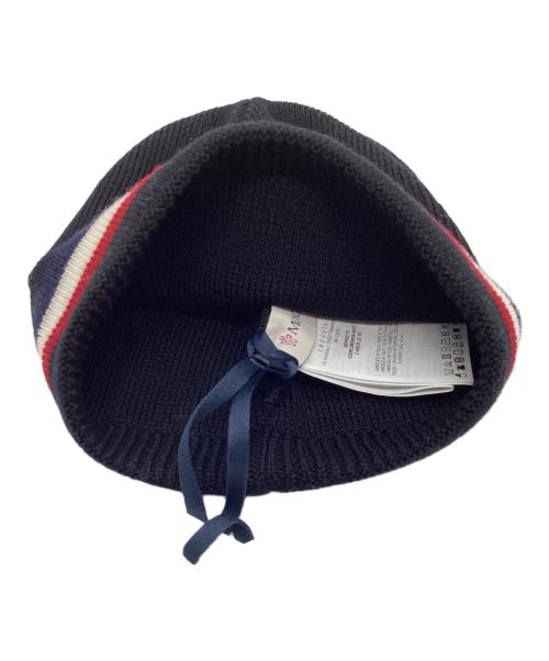 MONCLER（モンクレール）MONCLER (モンクレール) ニット帽 ネイビーの古着・服飾アイテム