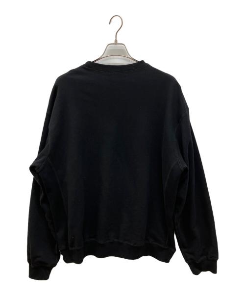 THE BLACK EYE PATCH（ブラックアイパッチ）THE BLACK EYE PATCH (ブラックアイパッチ) 取扱注意ラインストーンスウェット ブラック サイズ:XLの古着・服飾アイテム