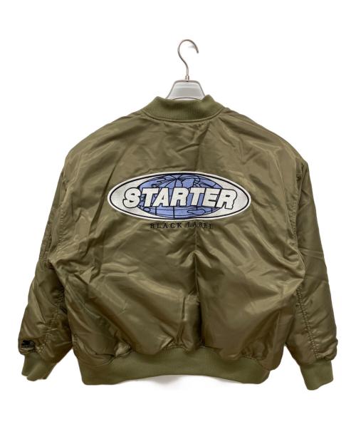 STARTER BLACK LABEL（スターターブラックレーベル）Starter BLACK LABEL (スターターブラックレーベル) オーバーサイズヘビーツイル中綿MA-1フライトジャケット オリーブ サイズ:Mの古着・服飾アイテム