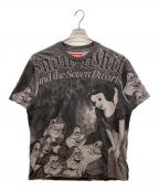 SUPREME×DISNEYシュプリーム×ディズニー）の古着「24AW Snow White S/S Top Grey　コラボ半袖プリントTシャツ　カットソー」｜ブラック