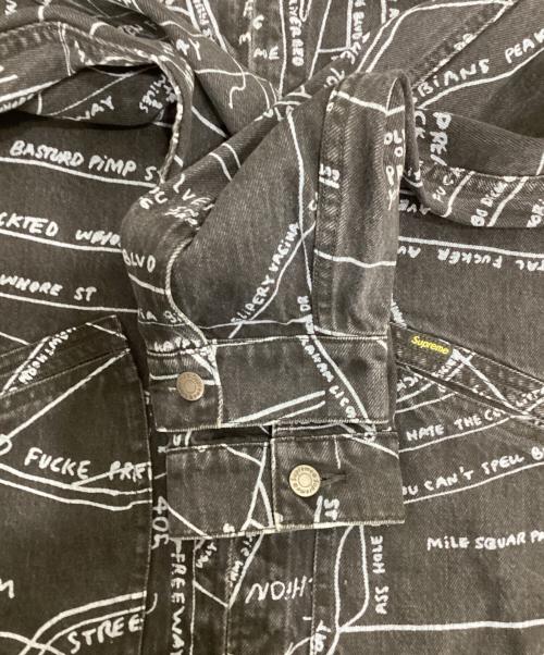 SUPREME（シュプリーム）SUPREME (シュプリーム) gonz map work jacket　ゴンズマップワークジャケット ブラック サイズ:Lの古着・服飾アイテム