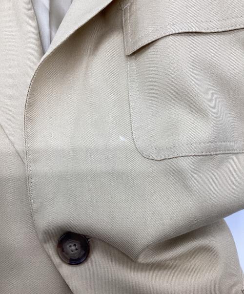 POLO RALPH LAUREN（ポロ・ラルフローレン）POLO RALPH LAUREN (ポロ・ラルフローレン) シルク混テーラードジャケット ベージュ サイズ:2の古着・服飾アイテム