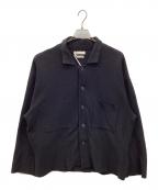 YOKEヨーク）の古着「KNIT SHIRT JACKET ニットシャツジャケット」｜ブラック