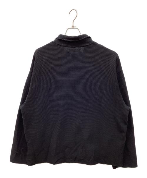 YOKE（ヨーク）YOKE (ヨーク)  KNIT SHIRT JACKET ニットシャツジャケット ブラック サイズ:3の古着・服飾アイテム