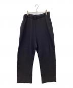 YOKEヨーク）の古着「TAPERED KNIT LOUNGE PANTS テーパードニットラウンジパンツ」｜ブラック