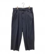 FARAHファーラー）の古着「Two-tuck Wide Tapered Pants」｜ネイビー