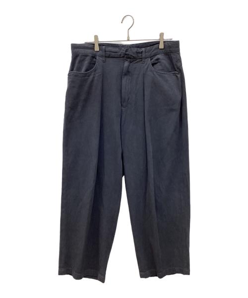 FARAH（ファーラー）FARAH (ファーラー) Two-tuck Wide Tapered Pants ネイビー サイズ:32の古着・服飾アイテム