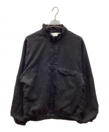 ANCELLM（アンセルム）の古着「VEAGAN SUEDE KIMONO BLOUSONビーガンスエードキモノブルゾン」｜ブラック
