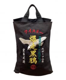 Y-3（ワイスリー）の古着「爆走黒鴉 Roaring Black Crow CANVAS TOTE 2WAYトートバッグ」｜ブラック