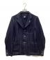 COMME des GARCONS SHIRT（コムデギャルソンシャツ）の古着「Polyester Gabardine Plain with Contrasted Workstiches Jacket」｜ネイビー