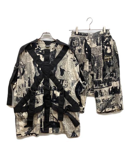 KTZ（ケーティーゼット）KTZ (ケーティーゼット) 総柄セットアップ ベージュ サイズ:Mの古着・服飾アイテム