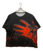 GROUND Y×EVANGELIONグラウンドワイ×エヴァンゲリオン）の古着「EVANGELION 3.0+1.0 ジャンボカットソー　エヴァンゲリオン　コラボ半袖Tシャツ」｜ブラック