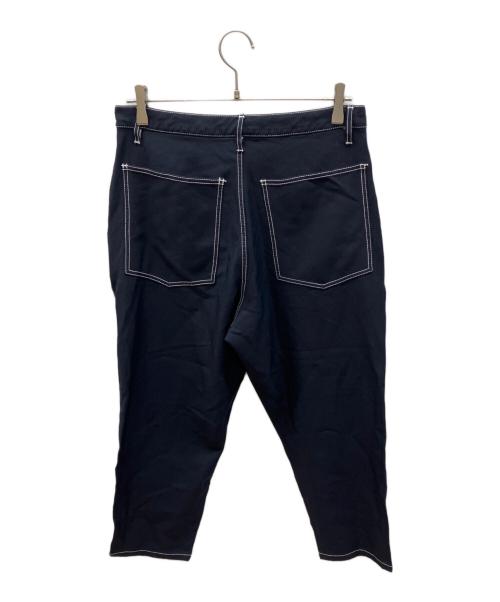 COMME des GARCONS SHIRT（コムデギャルソンシャツ）COMME des GARCONS SHIRT (コムデギャルソンシャツ) ポリ縮絨 テーパード パンツ ネイビー サイズ:Ｓの古着・服飾アイテム