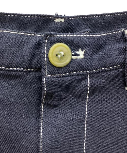 COMME des GARCONS SHIRT（コムデギャルソンシャツ）COMME des GARCONS SHIRT (コムデギャルソンシャツ) ポリ縮絨 テーパード パンツ ネイビー サイズ:Ｓの古着・服飾アイテム