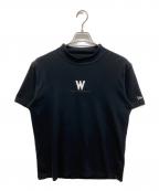 WILDSIDE×New Eraワイルドサイド×ニューエラ）の古着「Middle-necked Short Sleeve T-shirt」｜ブラック