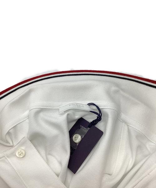 PRADA（プラダ）PRADA (プラダ) ポロシャツ ホワイト サイズ:Lの古着・服飾アイテム