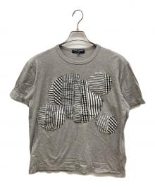 COMME des GARCONS HOMME（コムデギャルソン オム）の古着「パッチワークサークルTシャツ」｜グレー