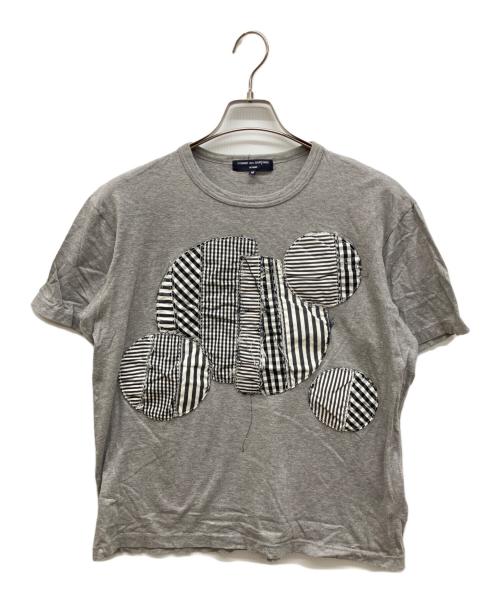 COMME des GARCONS HOMME（コムデギャルソン オム）COMME des GARCONS HOMME (コムデギャルソン オム) パッチワークサークルTシャツ グレー サイズ:Mの古着・服飾アイテム