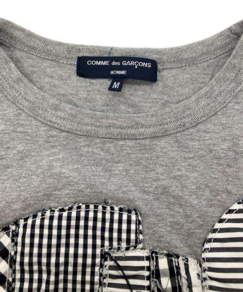 COMME des GARCONS HOMME（コムデギャルソン オム）COMME des GARCONS HOMME (コムデギャルソン オム) パッチワークサークルTシャツ グレー サイズ:Mの古着・服飾アイテム